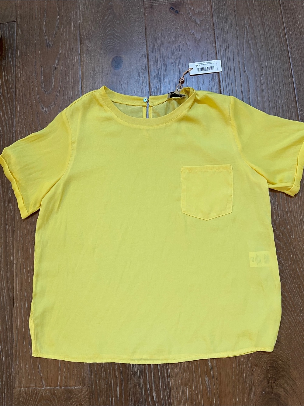 Heartloom Yellow Girls' Short Sleeve Pocket Tee